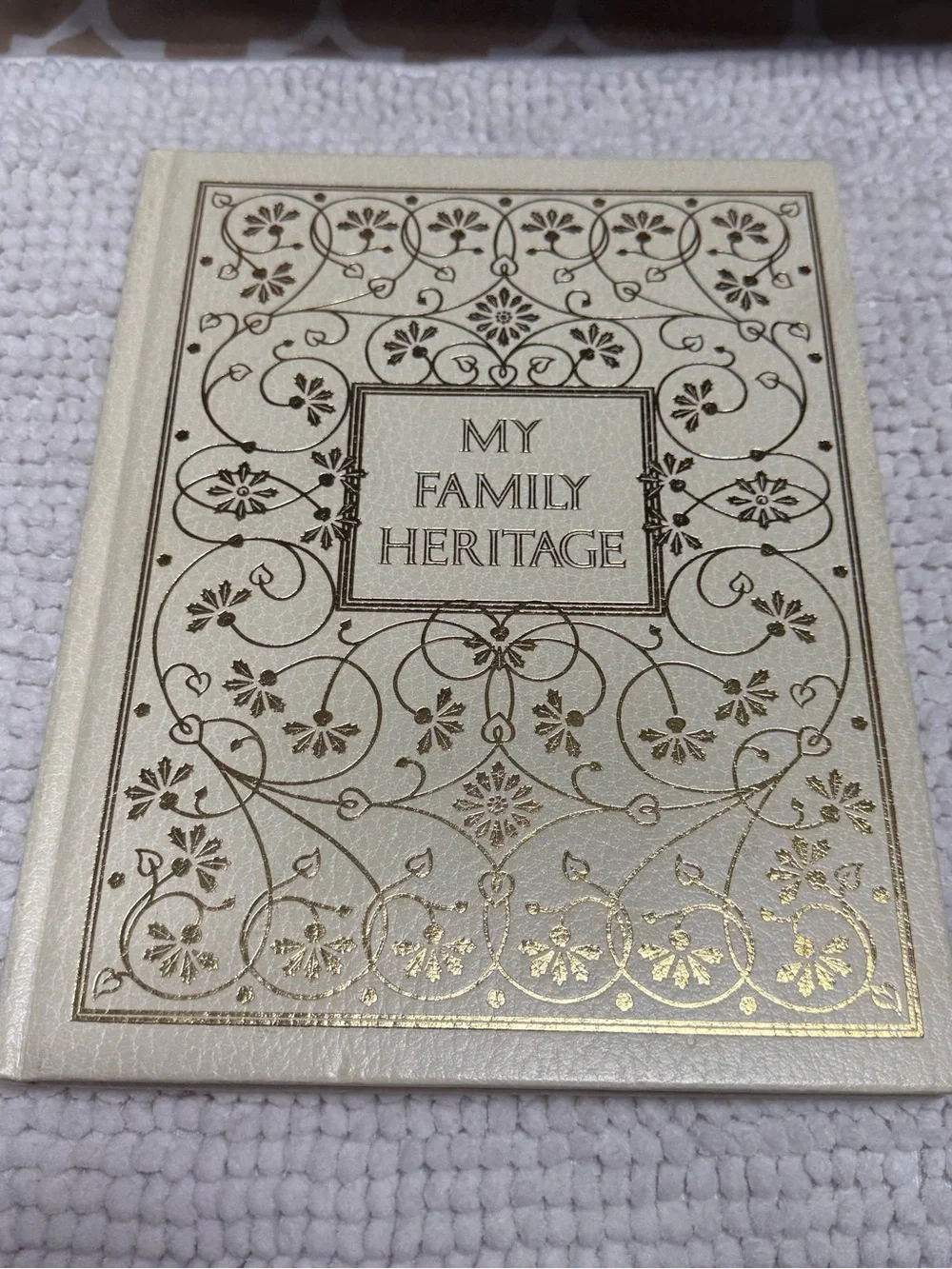 Vintage 1978 My Family Heritage Genealogy Record Book Hardcover Unused History